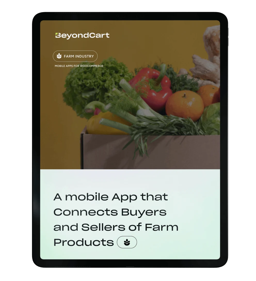A mobile App that Connects Buyers and Sellers of Farm Products