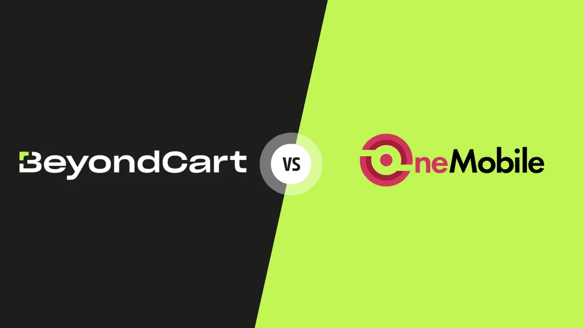 BeyondCart and OneMobile app builder comparison