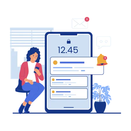 Customer segmentation illustrated with a mobile dashboard