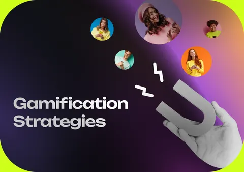 Luxury shopping and gamification illustration