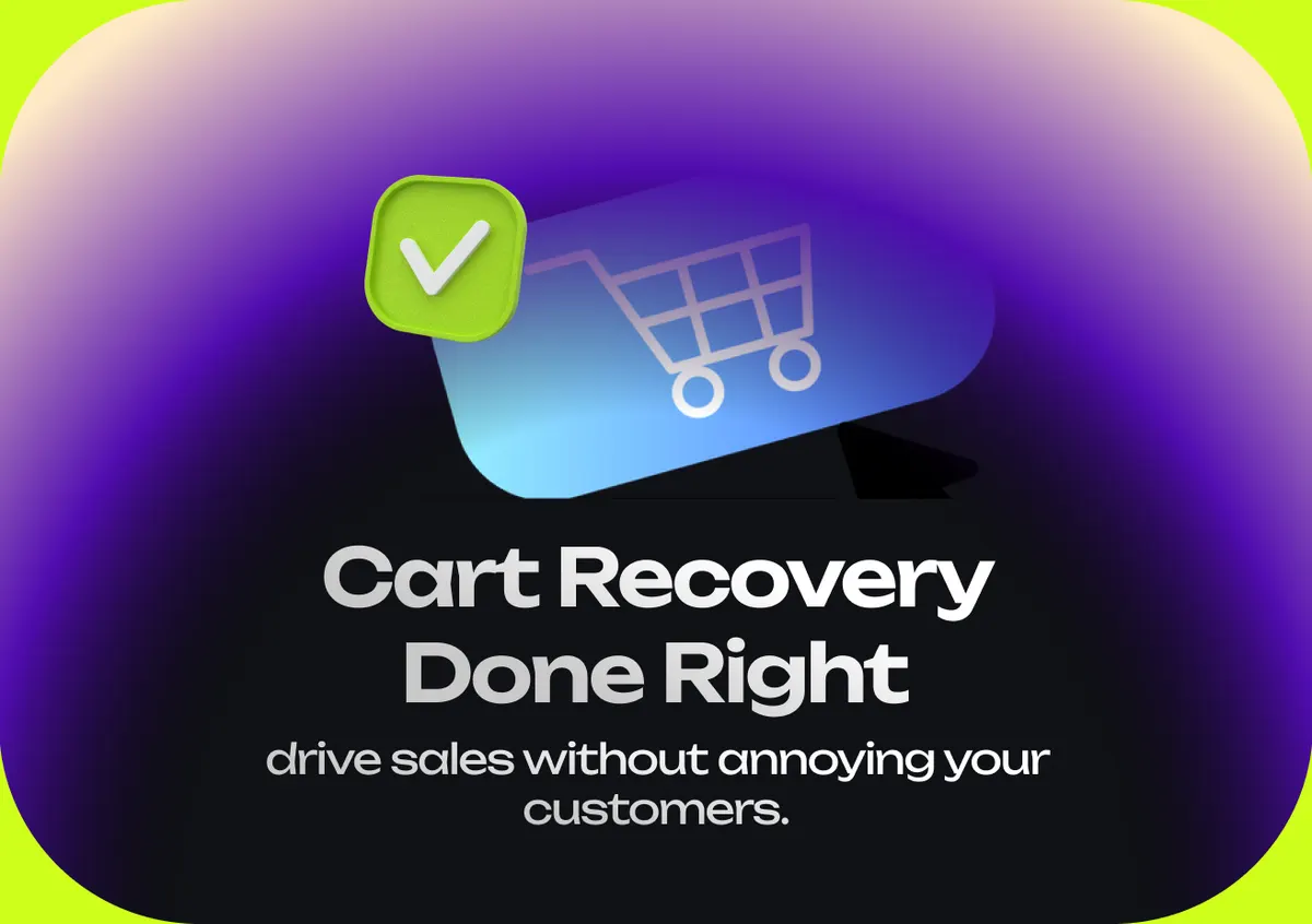Shopping cart with a reminder notification