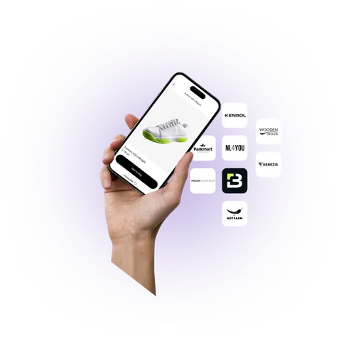 Shopping app with product discovery and customer engagement features