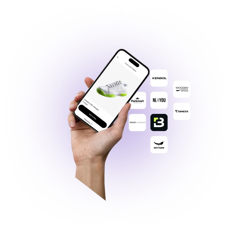 Shopping app with product discovery and customer engagement features