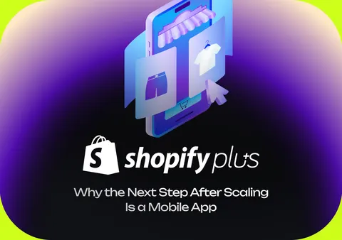 Shopify Plus mobile commerce illustration