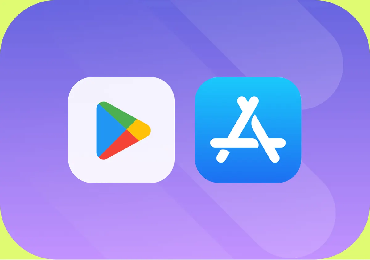Google Play and Apple App Store icons