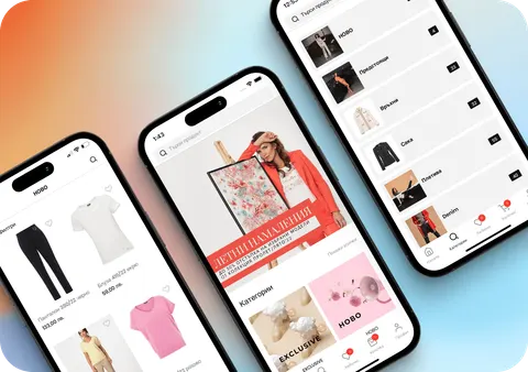 Kensol fashion app product and collection screens