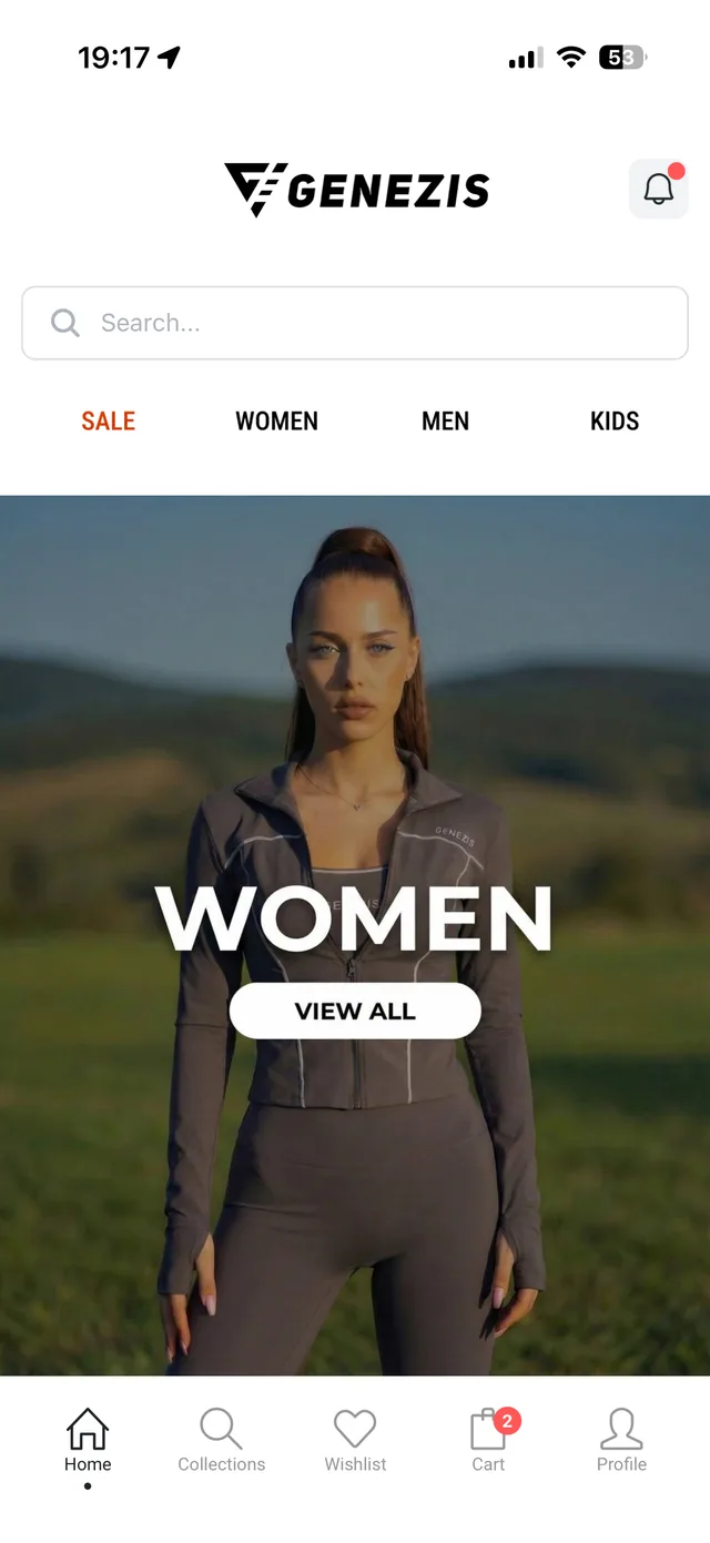 Genezis Wear mobile app - Campaign imagery with a purpose