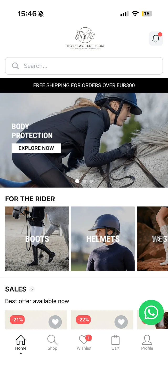 HorseWorldEU mobile app - Start with the customer’s need