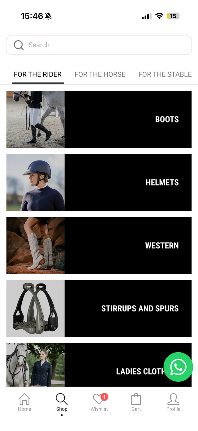 HorseWorldEU mobile app - Rider, horse and stable