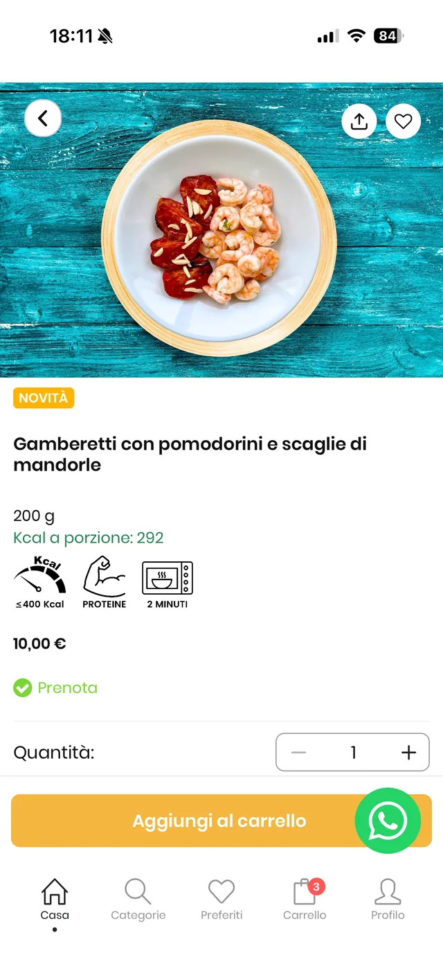 Ma Che Buoni! mobile app - Product detail in context