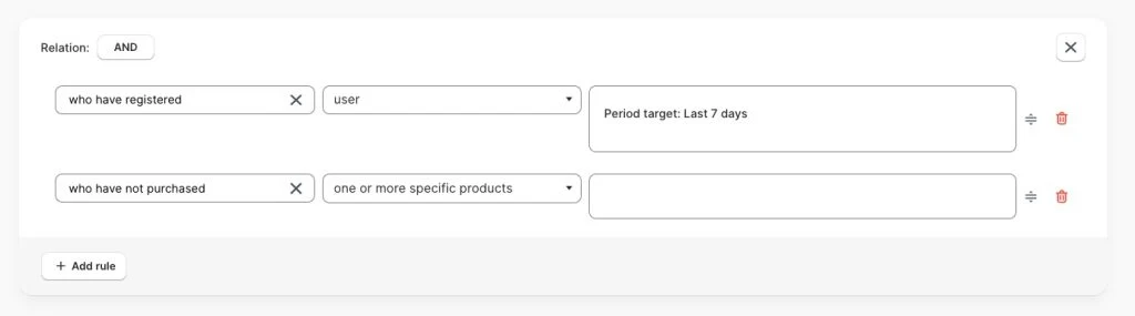 Customer purchase and engagement filters
